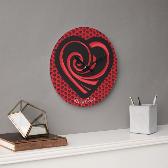 Grande Horloge Ronde Échos d'amour (Bureau)