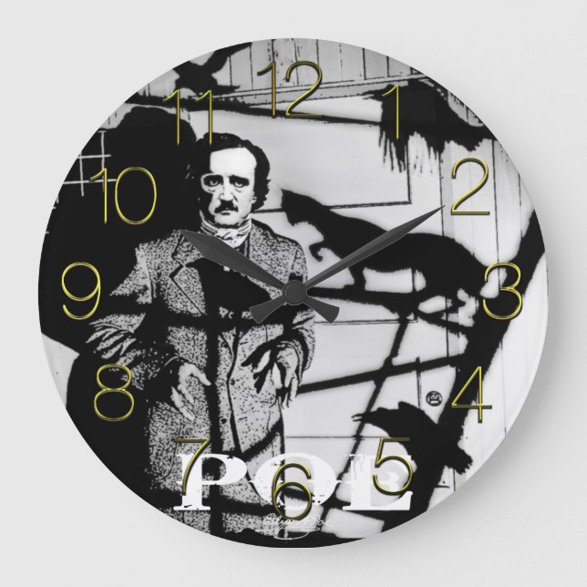 GRANDE HORLOGE RONDE EDGAR ALLAN POE (Recto)