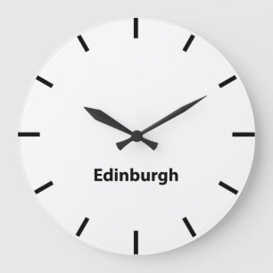 Grande Horloge Ronde Édimbourg United Kingdom Time Wall Clock
