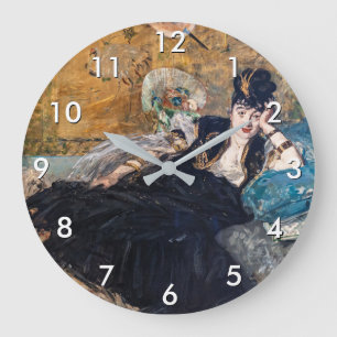 Grande Horloge Ronde Edouard Manet - Dame aux Éventails