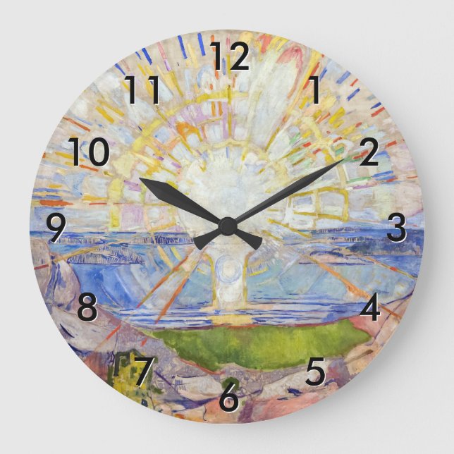 Grande Horloge Ronde Edvard Munch - Le Soleil 1911 (Recto)