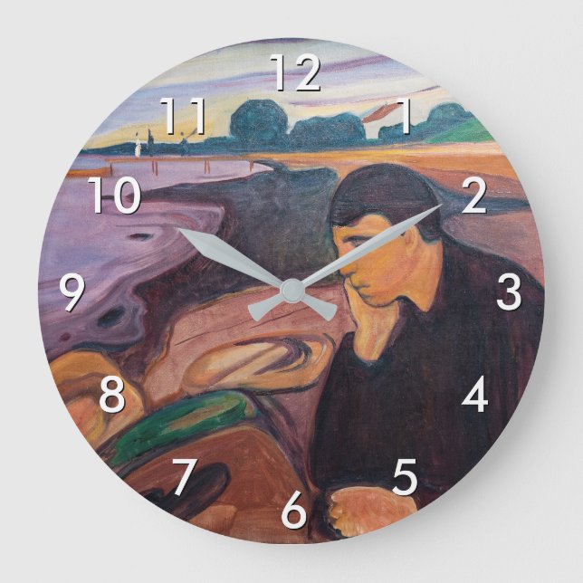 Grande Horloge Ronde Edvard Munch - Melancholy 1894 (Recto)