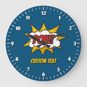 Grande Horloge Ronde Effet audio comique Pow