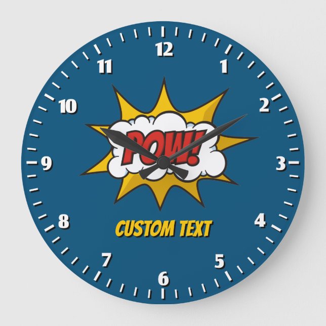 Grande Horloge Ronde Effet audio comique Pow (Recto)