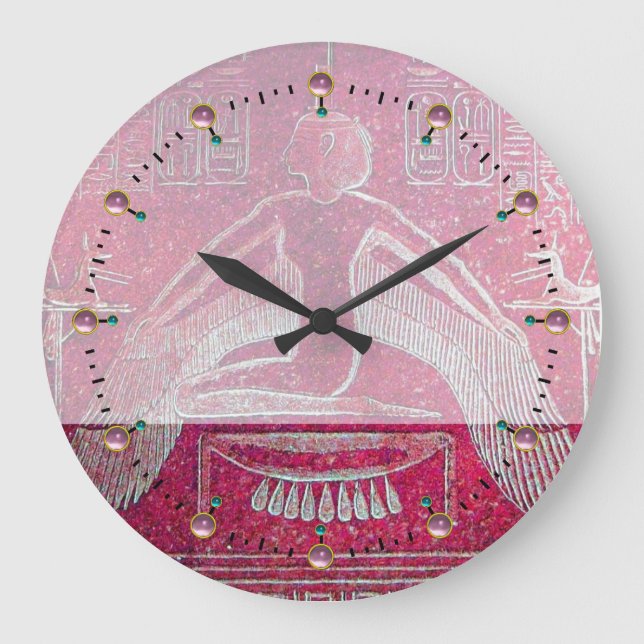 Grande Horloge Ronde EI, rose rouge antique (Recto)