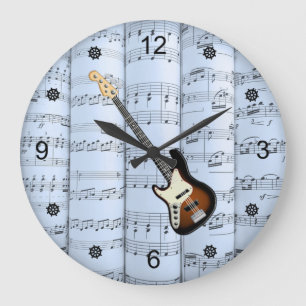 Grande Horloge Ronde Elec Guitar