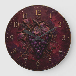 Grande Horloge Ronde Élégance du Vignoble Royal