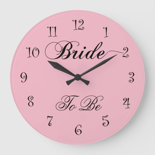 Grande Horloge Ronde Elegant Bride To Be Design (Recto)
