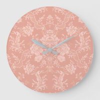 Elegant Chic Floral Damask-Peach