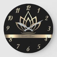 Élégant Lotus Doré, Yoga Noir