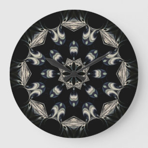 Grande Horloge Ronde Elégant Mandala