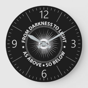 Grande Horloge Ronde emblème de la franc-maçonnerie