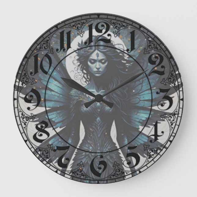 Grande Horloge Ronde Enchanteuse éclipsée (Recto)