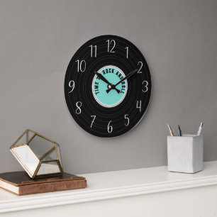 Grande Horloge Ronde enregistrement faux cool rétro temps rock roll ajo