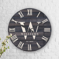 Enseigne rustique personnalisée avec monogramme po