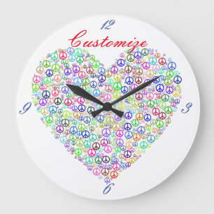 Grande Horloge Ronde Enseigner le coeur de la paix Thunder_Cove