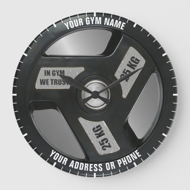 Grande Horloge Ronde Entraînement Gymnase Propriétaire de Fitness Instr (Recto)
