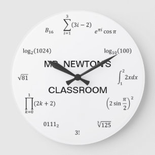 Grande Horloge Ronde Équations et notations de maths