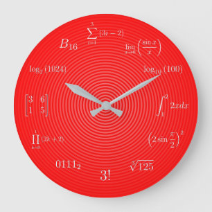 Grande Horloge Ronde Équations et notations de maths