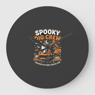 Grande Horloge Ronde Équipe de fouilles hantées d'Halloween