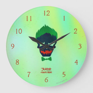 Grande Horloge Ronde Équipe de suicide   Icône Tête de joker