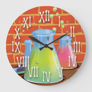 Grande Horloge Ronde Équipement en verre de la Science de bande