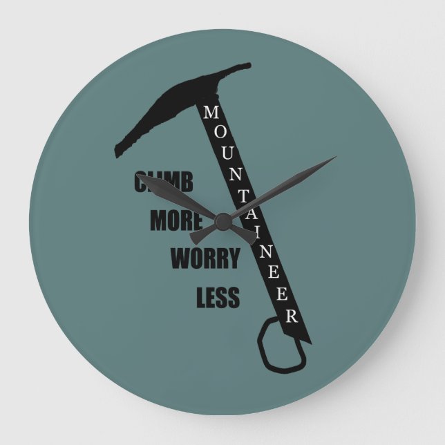 Grande Horloge Ronde Escalade rocheuse motivationnelle escalade dire (Recto)