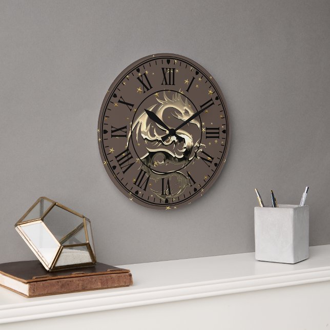 Grande Horloge Ronde Esprit King Dragon (Créateur téléchargé)