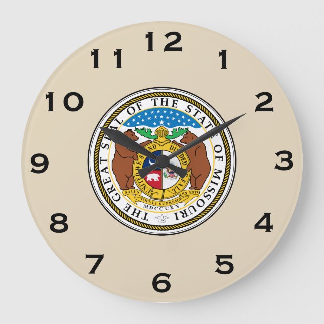 Grande Horloge Ronde État de l'horloge murale du Missouri (Recto)