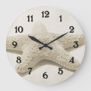 Grande Horloge Ronde Étoiles de mer