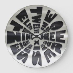 Grande Horloge Ronde Exécutif de horodateur de mot