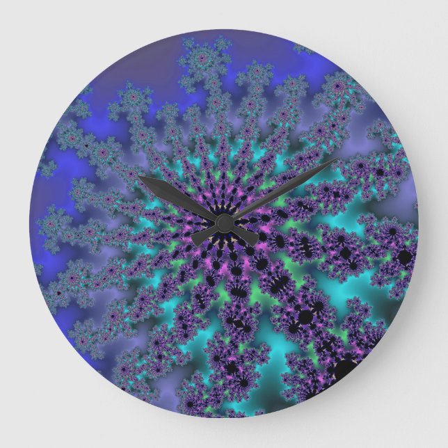 Grande Horloge Ronde Explosion de paon (Recto)