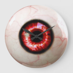 Grande Horloge Ronde Eyeball éffrayant