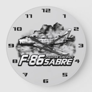Grande Horloge Ronde F-86 Saber
