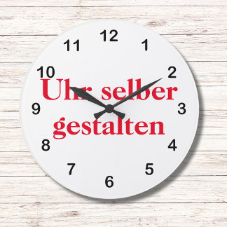 Grande Horloge Ronde Façonner l'horloge