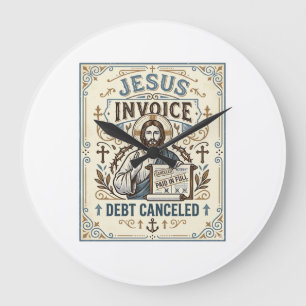 Grande Horloge Ronde Facture Jésus Dette Annulée Facture Jésus Dette Pe