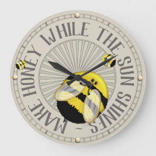 Grande Horloge Ronde Faire l'apiculture au miel