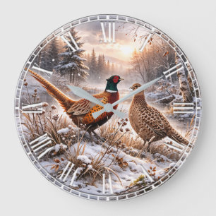 Grande Horloge Ronde Faisan