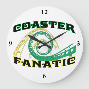 Grande Horloge Ronde Fanatique de dessous de verre