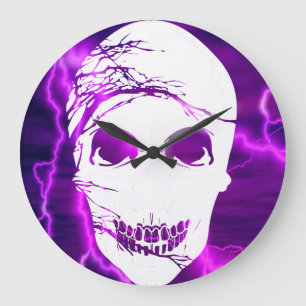 Grande Horloge Ronde Fantasy Skull #3