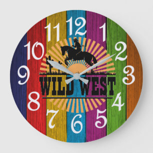 Grande Horloge Ronde Far West 
