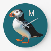Faune de la côte atlantique de Puffin Monogramme d