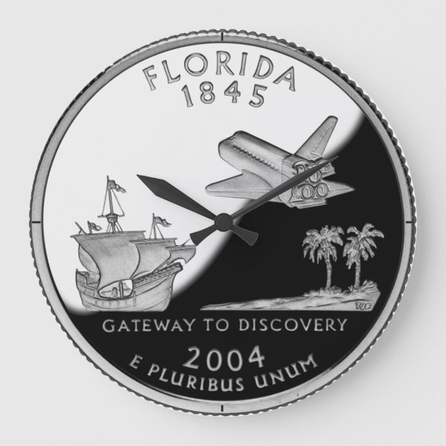 Grande Horloge Ronde Faux Florida State Quarter (Recto)