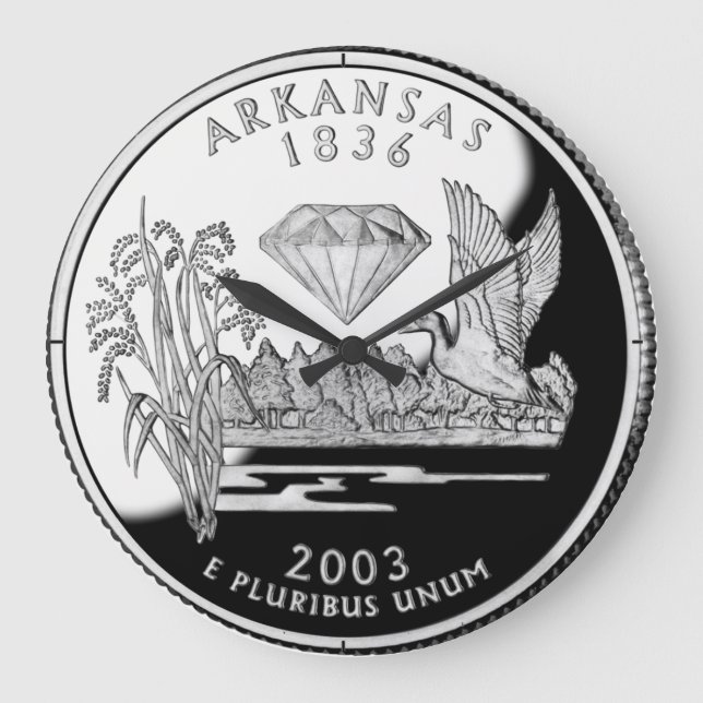Grande Horloge Ronde Faux State Quarter Crater of Diamonds (Recto)
