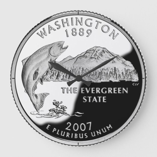 Grande Horloge Ronde Faux Washington State Quarter (Recto)