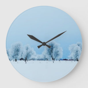 Grande Horloge Ronde Ferme d'hiver