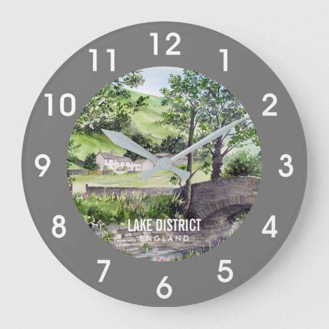 Grande Horloge Ronde Ferme près de Thirlmere, Lake District, Angleterre (Recto)