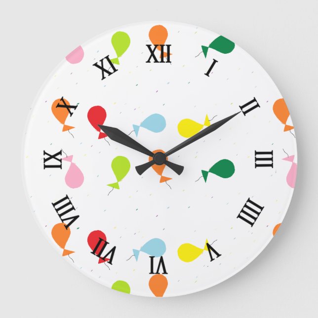 Grande Horloge Ronde Fête aux ballons (Recto)