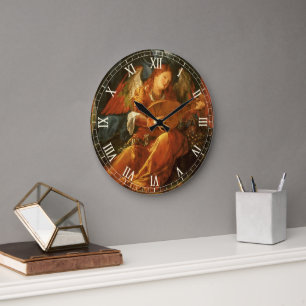 Grande Horloge Ronde Fête des Couronnes de roses Ange par Albrecht Dure