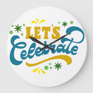 Grande Horloge Ronde Fêtons | Festive Fête Design